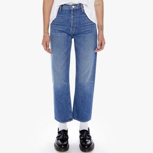 NWT MOTHER the ditcher crop straight leg jeans | size: 26